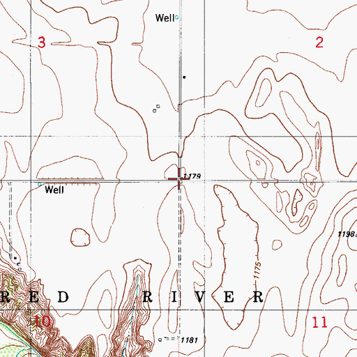 Topographic Map of Antioch Church, OK