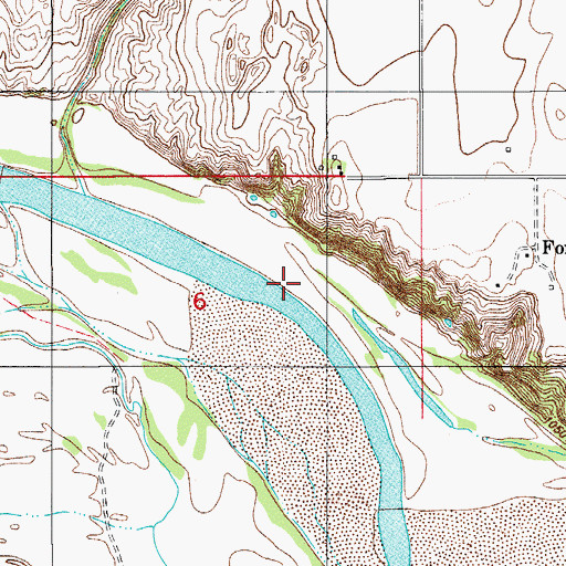 Topographic Map of Augur Creek, OK