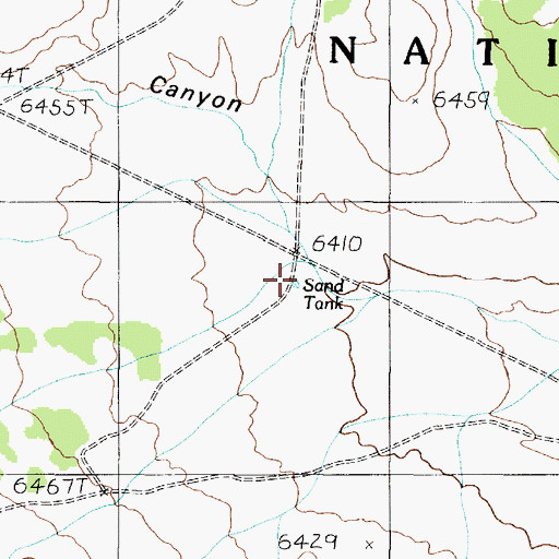 Topographic Map of Sand Tank, AZ