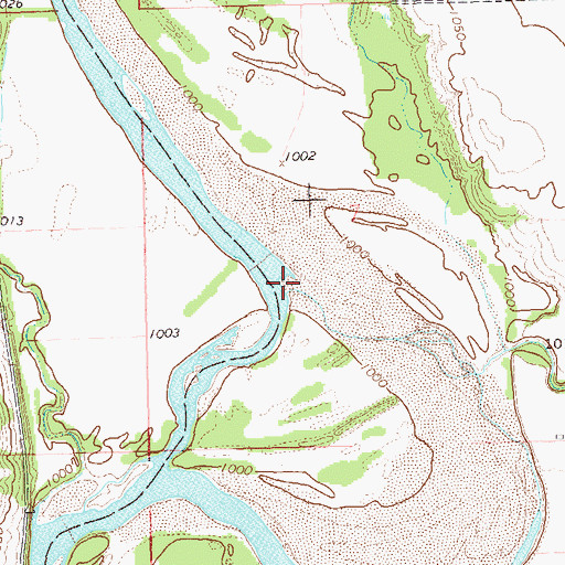 Topographic Map of Bear Creek, OK