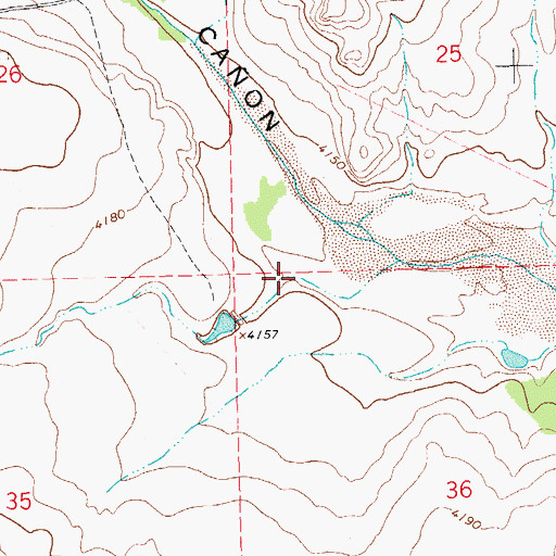 Topographic Map of Bingaman Canyon, OK