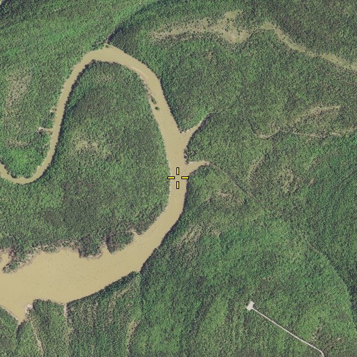Aerial/Satellite Image of Bog Spring Branch, OK