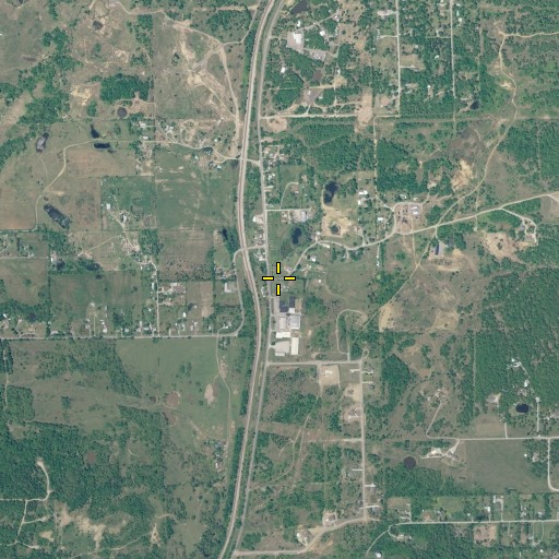Aerial/Satellite Image of Bowden, OK