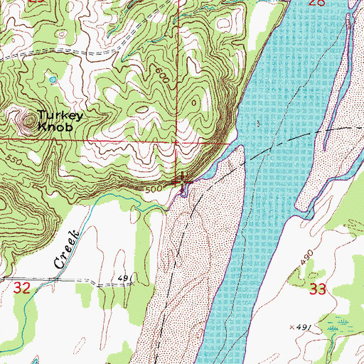 Topographic Map of Briartown Creek, OK