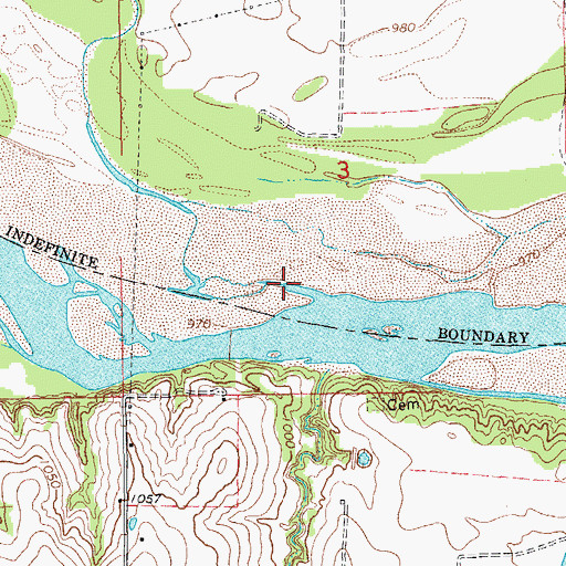 Topographic Map of Buckhead Creek, OK