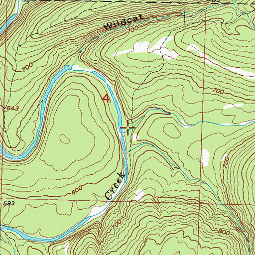 Topographic Map of Bugaboo Canyon, OK