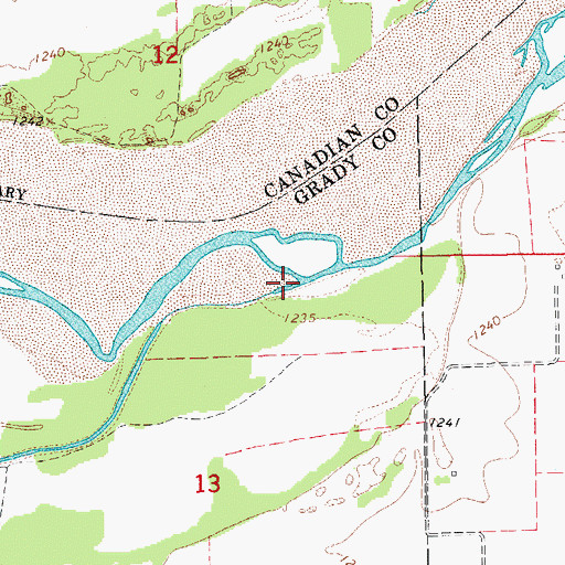 Topographic Map of Buggy Creek, OK