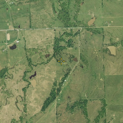 Aerial/Satellite Image of Cairo Cemetery, OK