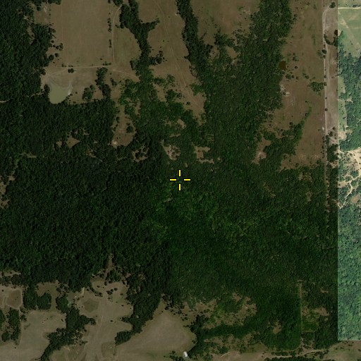 Aerial/Satellite Image of Caney Creek, OK
