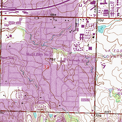 Topographic Map of Carnegie Elementary School, OK