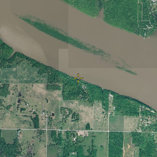 Aerial/Satellite Image of Cave Spring, OK