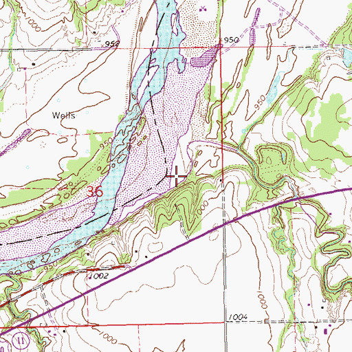 Topographic Map of Charley Creek, OK