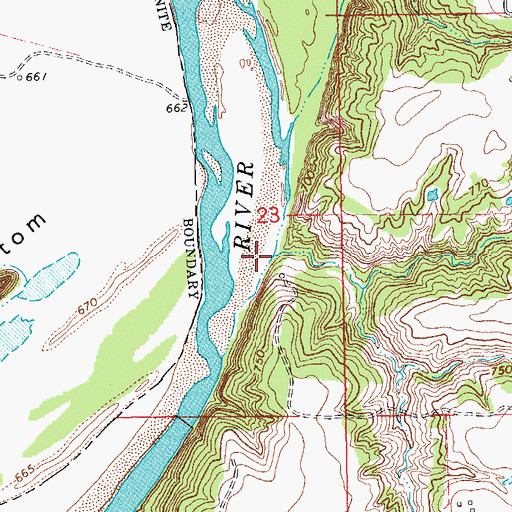 Topographic Map of Clouds Branch, OK