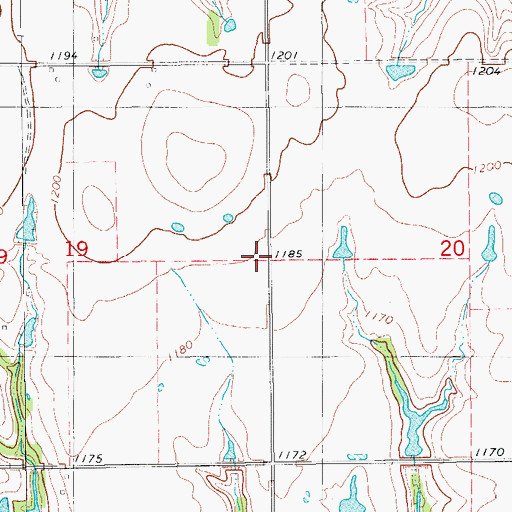 Topographic Map of Coffelt School, OK