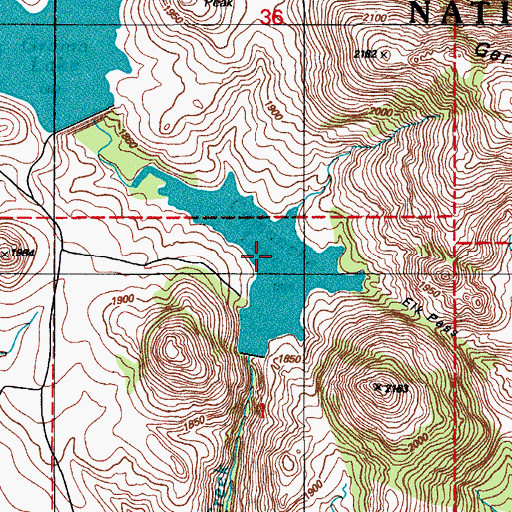 Topographic Map of Comanche Lake, OK