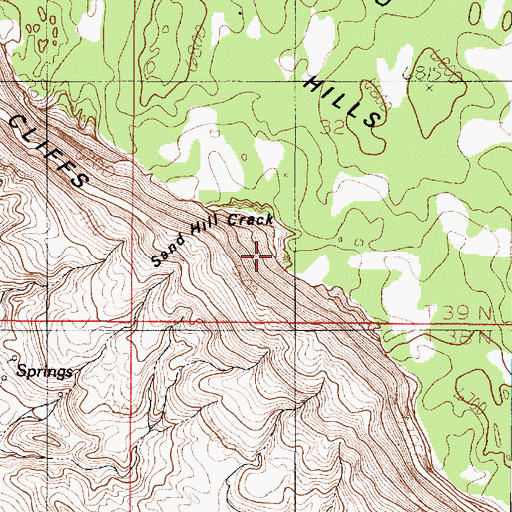 Topographic Map of Sand Hill Crack, AZ