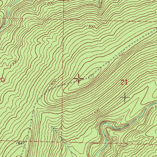 Topographic Map of Cripple Mountain Trail, OK