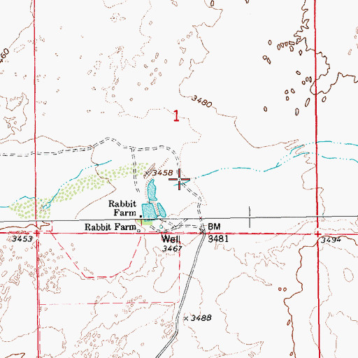 Topographic Map of Sands Draw, AZ