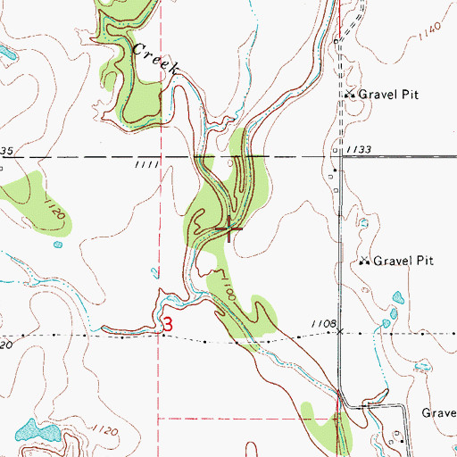 Topographic Map of Deadman Creek, OK
