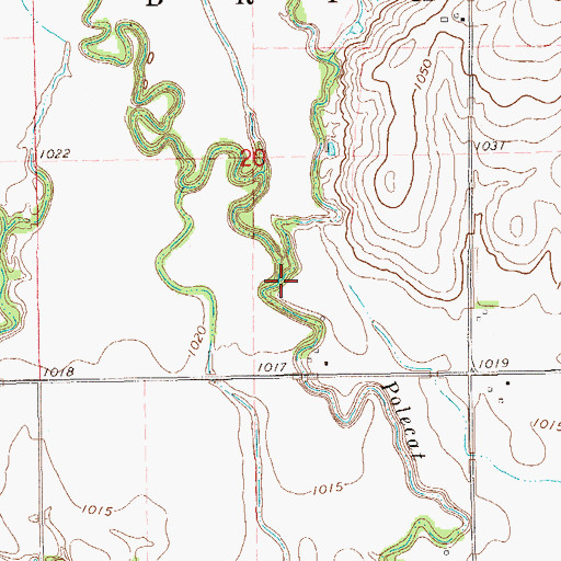Topographic Map of Deadman Creek, OK