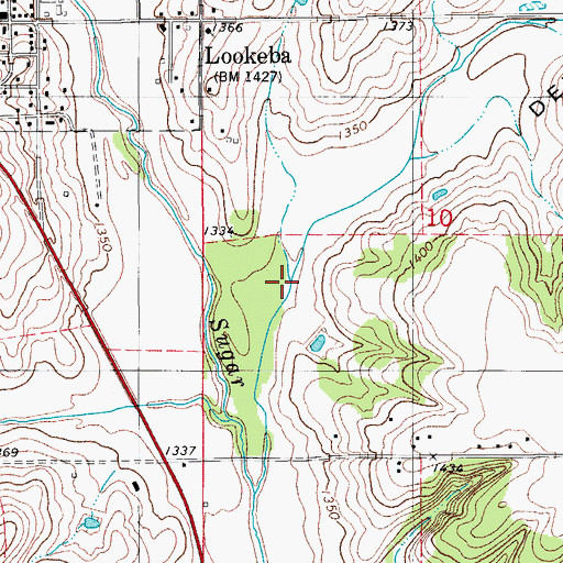 Topographic Map of Devils Canyon, OK