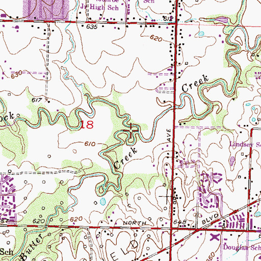 Topographic Map of Dirty Butter Creek, OK