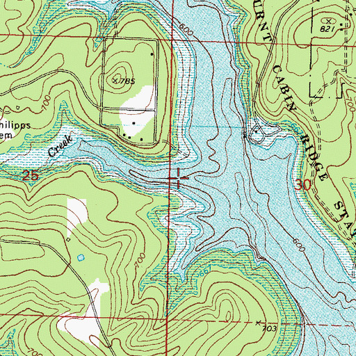Topographic Map of Dogwood Creek, OK