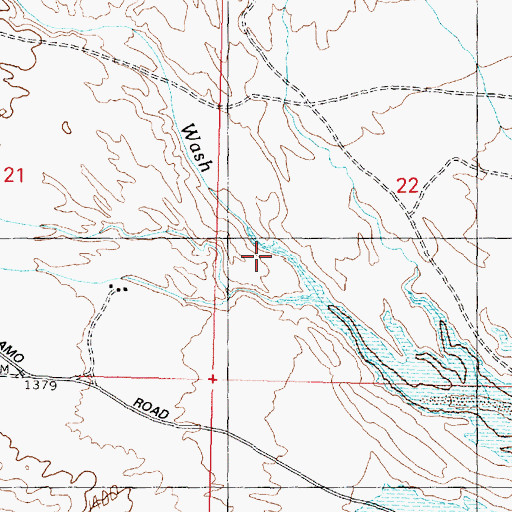 Topographic Map of Maggie Wash, AZ