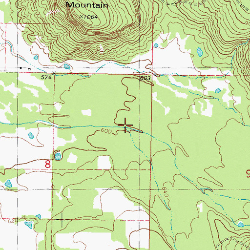 Topographic Map of Dry Creek, OK