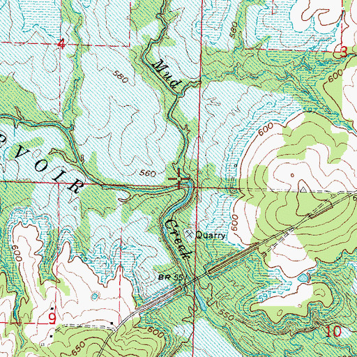 Topographic Map of Duchess Creek, OK