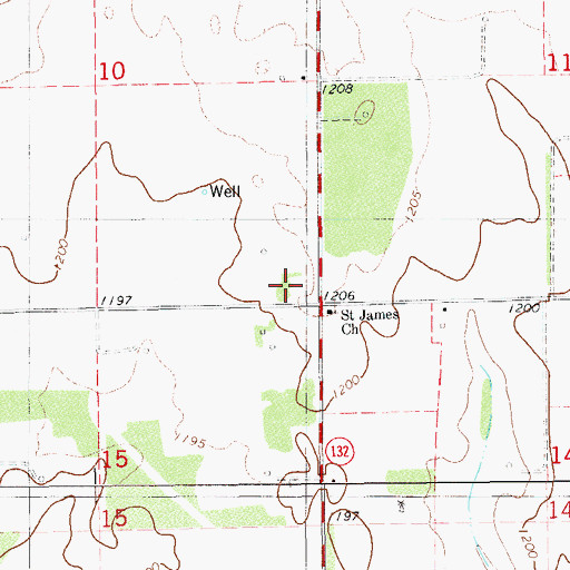 Topographic Map of Dunbar School, OK