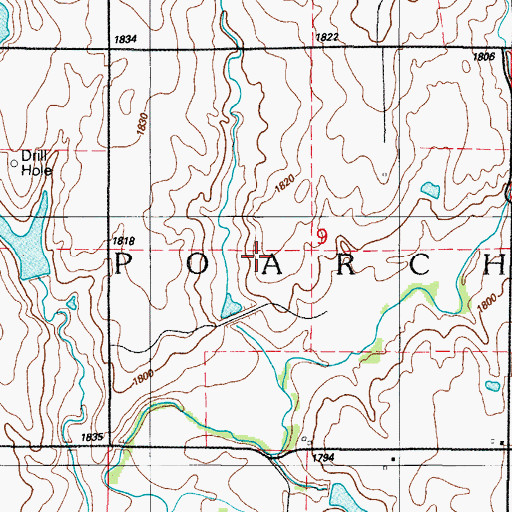 Topographic Map of Elk City Oil Field, OK