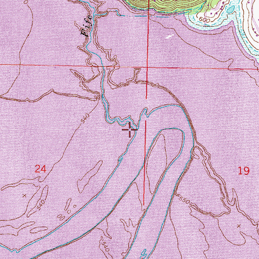 Topographic Map of Fife Creek, OK