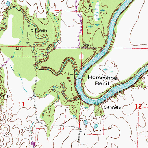Topographic Map of Fife Creek, OK