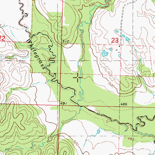 Topographic Map of Frazier Creek, OK