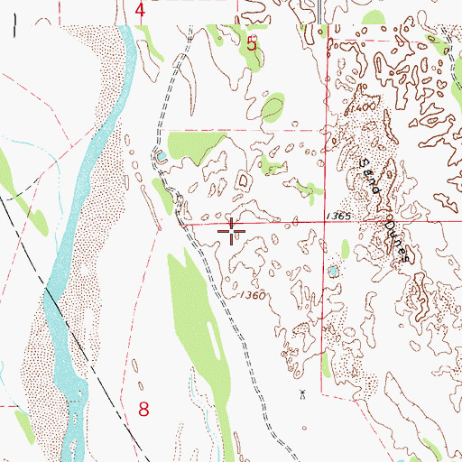 Topographic Map of Galena Cemetery, OK