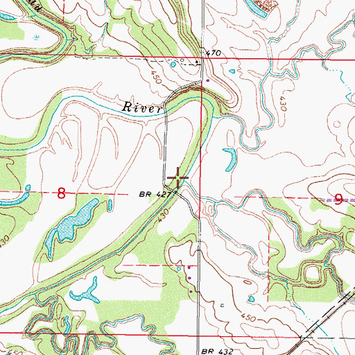Topographic Map of Gap Creek, AR