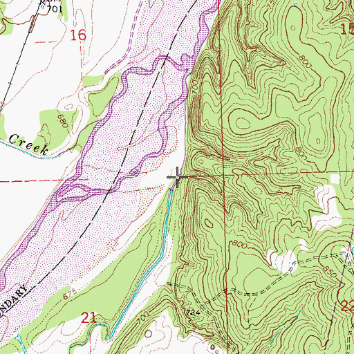 Topographic Map of Gobbler Creek, OK