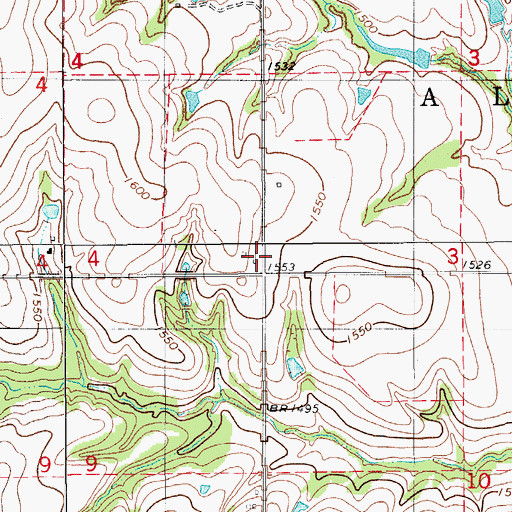 Topographic Map of Good Hope School, OK