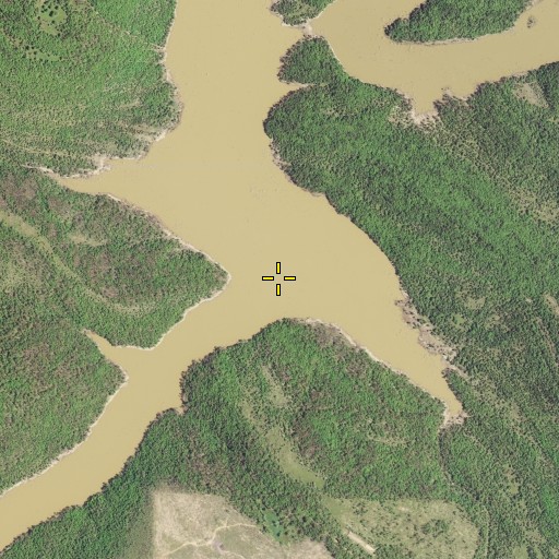 Aerial/Satellite Image of Grassy Hollow, OK