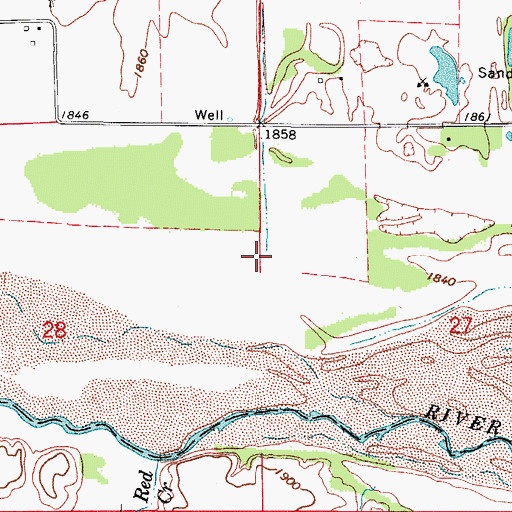Topographic Map of Gyp Creek, OK
