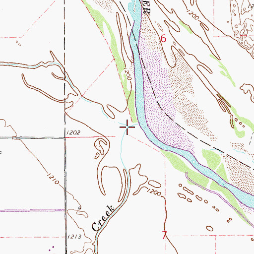 Topographic Map of Gypsum Creek, OK