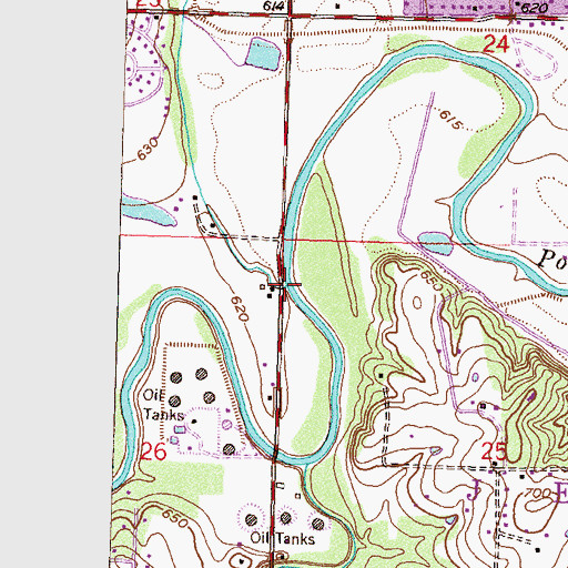 Topographic Map of Hager Creek, OK