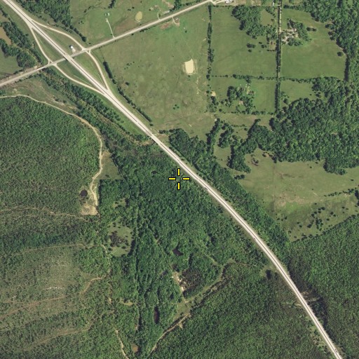 Aerial/Satellite Image of Happy Hollow, OK