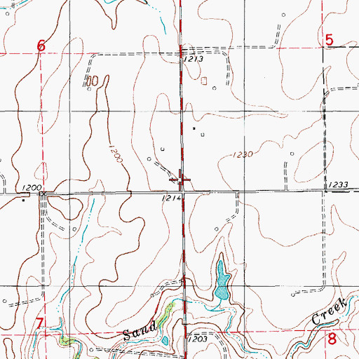 Topographic Map of Happy Valley School, OK