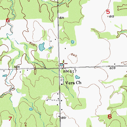 Topographic Map of Harmony Elementary School, OK