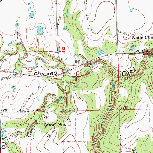 Topographic Map of Hegwood Creek, OK
