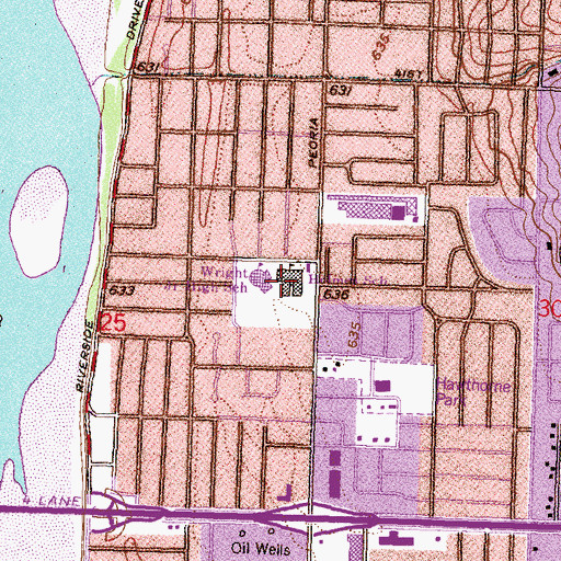 Topographic Map of Homes School, OK