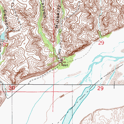 Topographic Map of Horse Canyon, OK