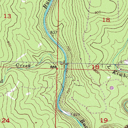 Topographic Map of Horsehead Creek, OK